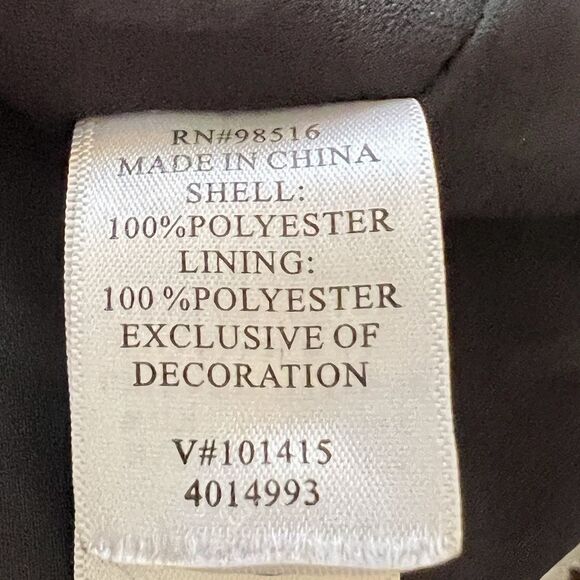 Coldwater Creek Tunic Top Size M (10-12) Sheer With Lining Lacework Neckline - Picture 8 of 10